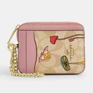 Coach X Observed By Us Zip Card Case